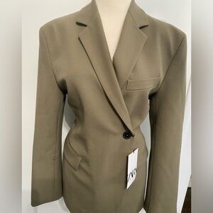 Zara Women's Tan Blazer - Size S - EUC